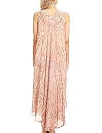 Sakkas Kara - Vestido largo sin mangas, color marrón