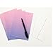 QingLanJian Creative Graduated Color Writing Paper and Envelopes Stationery Sets-16 Sheets Letter Paper and 8pcs Envelopes