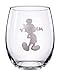 Disney Classics Collectible Stemless Tumbler Glass Sets - 16 Ounces - Set of 2 (Mickey & Minnie)
