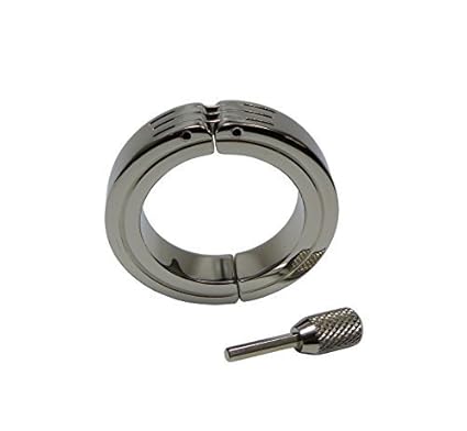 Cockring Ballstretcher Hodenstrecker Hodengewichte Hodenstretcher Klappscharnier Edelstahl Metall Erotik-Spielzeuge für Männe