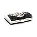 Shiratori Women's Vintage PU Beaded Square Clip Clasp Evening Clutch Crossbody Bag Purse