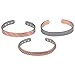 Pure Magnetic Copper Bracelet for Women & Men - Arthritis & Pain Relief - 6 Rare Earth Therapy Magnets - Two-Tone, Braided