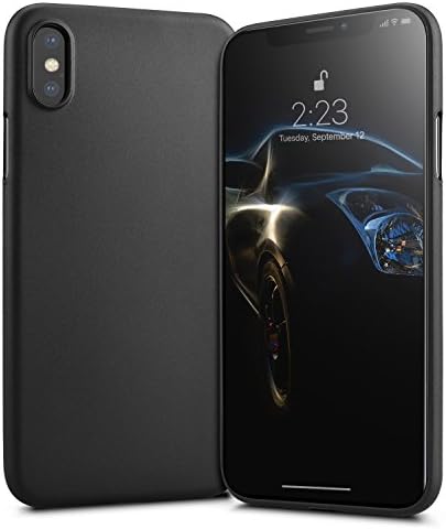 HokoAcc iPhone X Case, Ultra Thin and Light Soft Touch Feeling Slim Cover Case Matte Texture Flexible Anti Scratch [Support Wireless Charging] Protective Case for Apple iPhone X (2017)