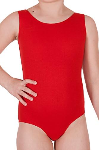 JANDAZ 96% Cotton Girls Leotard Bodysuit Ballet Gym Dancing