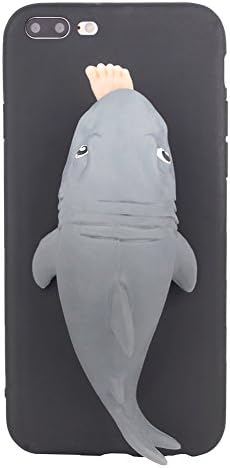 iphone 7 plus 5.5 inch Case 3D Funny Decompression Release Stress Cute Soft TPU Skin Cover for iphone 7 -5.5 inch (shark)
