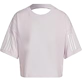 Adidas Women's Hyperglam Boxy Tee, Almost Pink