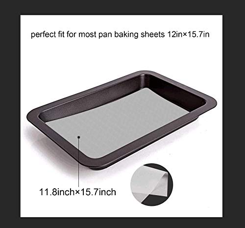 Parchment Paper Baking Liner Pan liner White Precut Non-stick Square Baking Paper for Baking, Cookies and Hamburger, 100 counts,11.8"x15.7''