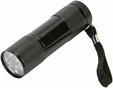ZedYasou Mini Aluminum UV Ultra Violet 9LED Flashlight Torch Light Lamp for Pee Finder Tool Detector Scorpion Pets Urine and Stains Detector