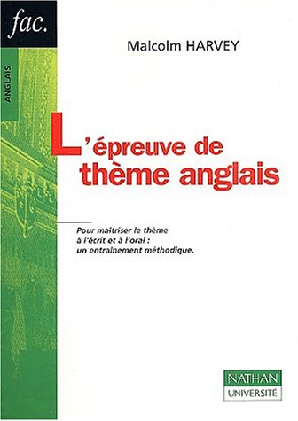 L' épreuve de thème anglais