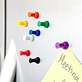 24 Classic Push Pin Magnets - Great for Fun Fridge Magnets, Whiteboards, Cabinets, Photo Magnets, Small Refrigerator Magnets, & Magnetic Thumbtacks!