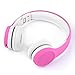 Wired Volume Limited Kids Headphones with Detachable Cable and Sharing Music for Children (Pink)