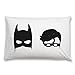Kids Pillowcase Toddler Pillow Case (20x30 Inch Cotton Pillowcase, superhero batman and robin / good night sleep tight ) (Superhero)
