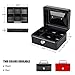 KYODOLED Cash Box with Key,Small Safe Lock Box with Portable Handle,Cash Drawer,5.91