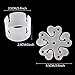 Coceca 150pcs Balloon Clip Rings Buckle Balloon Arch Folder Convenient Clip Connector