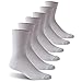 Facool Diabetic Socks for Men Women, Merino Wool Non-Binding Top Crew Socks with Cushion Sole, Seamless Toe 3 Pairs