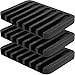 3Pack Anwenk Soap Dish for Shower Waterfall Soap Holder Soap Tray Soap Saver Drainer Flexible Silicone for Shower/Bathroom/Kitchen/Counter Top,Keep Soap Bars Dry Clean,Easy Cleaning-Black