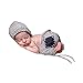 ISOCUTE Newborn Photography Props Baby Boy Knitted Outfits Crochet Hat Pants Set (Light Gray)