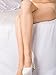 BerryGo Women's Sexy Mesh Fishnet Sparkle Glitter Rhinestone Pantyhose Nude,One Size