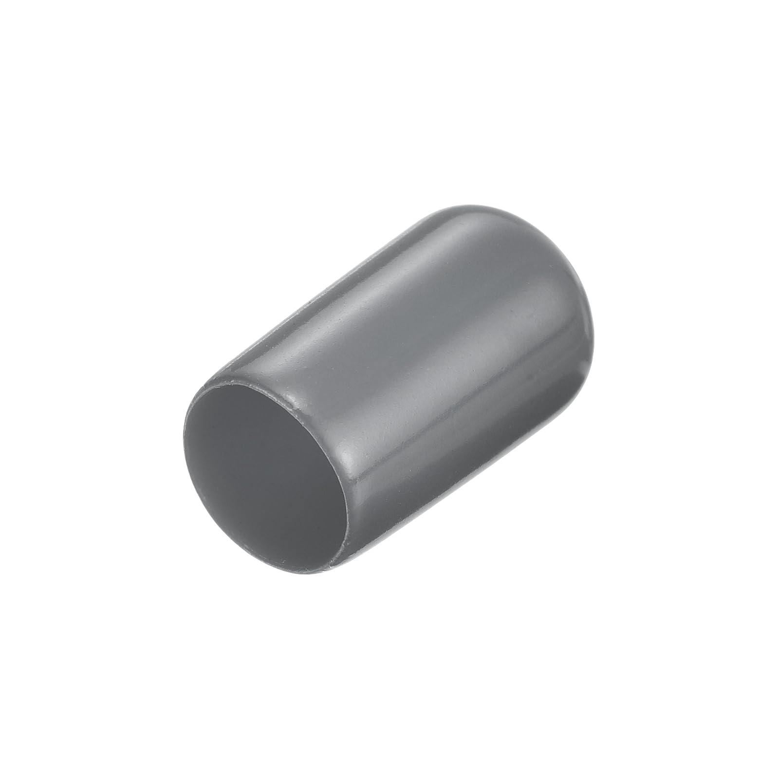 Photo 1 of uxcell 200pcs Rubber End Caps 4mm(3/16") ID Vinyl Round Tube Bolt Caps Cover Screw Thread Protectors Dark Grey