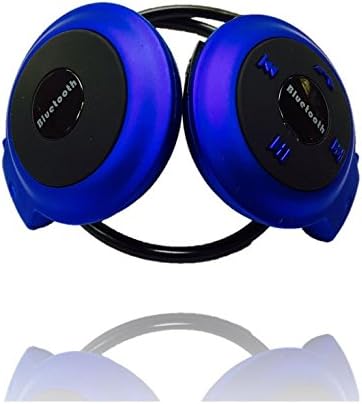Bluetooth (upgraded) Mini Portable Wireless Bluetooth Headset With Built-in Mic. Cordless headphones (Blue)