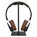 Headphone Stand, Auledio Universal Aluminum Headphone Holder Headset Showing Display Stand Hanger for All Headphones Size - Black