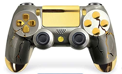 Full Golden Thunder PS4 PRO Custom UN-MODDED Controller Exclusive Unique  Design CUH-ZCT2U in Oman Whizz Gamepads Standard Controllers