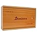 Premium Set of 55 Double Nine Dominoes with Wood Case, Brown