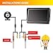 Wired 4.3'' LCD Screen Car Backup Camera Rearview Camera Monitor M1 Portable Suit for Camera S1/S2