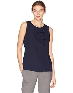 Women's Tiered Ruffle Sleeveless Top