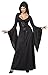 Hooded Black Lace Up Robe Costume Large