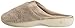 isotoner Women's Microterry PillowStep Satin Cuff Clog Slippers, Taupe, 8.5-9 B(M) US