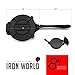 Tortilla Press Pre seasoned by Iron World - Cast Iron Pataconera Press Seasoned 8 inch Heavy Gauge. Great for Flour Corn Tortilla