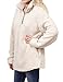 Nlife Women Winter Long Sleeve Sweatshirt Pullover Front Fuzzy Warm Fleece Hoodies Outwear Apricot