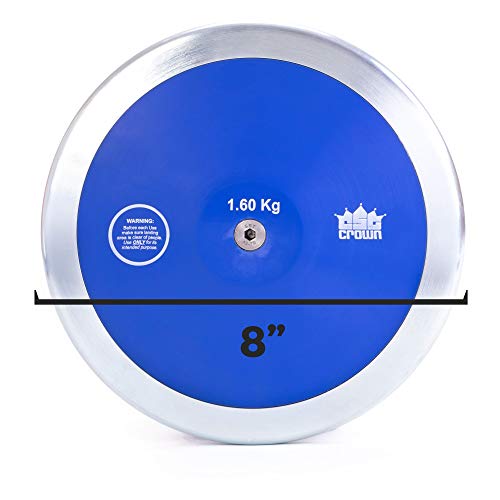 image for Crown Sporting Goods 1.6kg High Spin Discus, 80% Rim Weight - Official