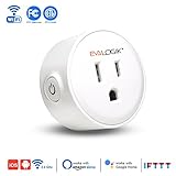 EVA LOGIK WiFi Mini Smart Plug Socket Outlet Compatible with Alexa, Google home and IFTTT| Remote Control Your Devices from Anywhere, No Hub Required| Android/IOS, ETL and FCC Listed