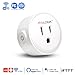 WiFi Mini Smart Plug Socket Outlet Works with Amazon Alexa, Google home and IFTTT, Remote Control (ETL and FCC Listed)