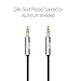 GBB 3.5mm Auxiliary Audio Cable (3.3ft / 1m) AUX Cable for Headphones, iPods, iPhones, iPads, Home / Car Stereos and More (Black)