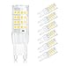 SHINE HAI G9 LED Light Bulbs, 5W (50W Halogen Equivalent), 500 Lumens, 5000K Daylight White, Non-Dimmable G9 Bi-Pin Base, 360° Beam Angle LED Bulbs, 6-Pack