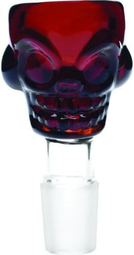 SCIENTIFIC SUPPLIES, 12-138 BOWL SKULL FACE AMBER 18MM