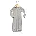 Laughing Giraffe Baby Infant Blank Long Sleeve Sleeper Gown with Mitten Cuffs (0-3M, Heather Grey)