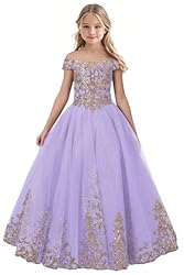 Tulle Flower Girl Dress for Wedding Sparkly