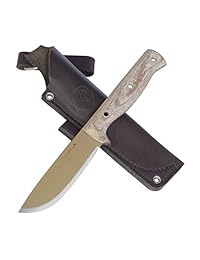 Condor Tool & KNIFE, Desierto Romper cuchillo, 4   1 2in Hoja, mango de micarta con vaina