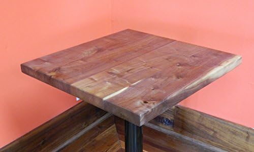 Square Figured Black Walnut Finished End/Side Table T: 1 9/16'', W: 23 3/4'', L: 23 7/8'' - 10003