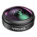 Vteyes Super Fish eye Lens, Superb Selfie Lens, 238° Field of View, No Dark Circle, High Clarity Super Wide Angle Cell Phone Camera Lens Kit for iPhone, Android Smart phones, Most Cell phones