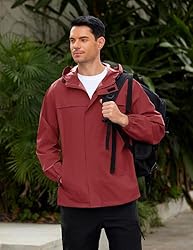 COOFANDY Men's Rain Jacket Waterproof Lightweight