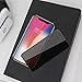 ChuangSiAo Screen Protector Compatible iPhone X for iPhone X Privacy Screen Protector Privacy Anti-Fingerprint【with Installation Tools】 Black 9H iPhone X Tempered Glass Screen Protector