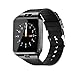 YIIXIIYN Smart Watch DZ09 Touchscreen Bluetooth Smartwatch Phone Sports Fitness Tracker with SIM SD Card Slot Camera Pedometer Compatible iPhone iOS Samsung LG Android for Kids Women Men (Black)