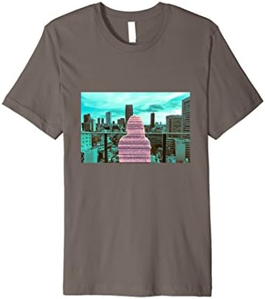 Mens Missing:01 Cyberpunk vaporwave aesthetic T-shirt Medium Asphalt
