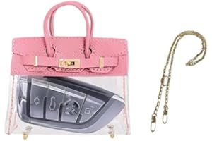 MoCulot Mini Creative Handbag Design Car Keys, Exquisite Transparent Small Handbag with Key Case Buckle Universal