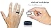 Arua Silicone Wedding Ring for Men. Comfortable and Durable Rubber Wedding Band for Sports, Gym, Outdoors - 2mm Thick - Silicone Wristband Included (Black, Size 10 (19.8 mm Diameter))